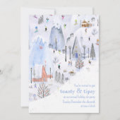 スノーマウンテンスキーヴィレッジホリデーパーティー 招待状 (正面)