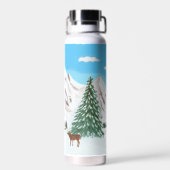 スノーマウンテンズトール絶縁ボトル ウォーターボトル (背面)