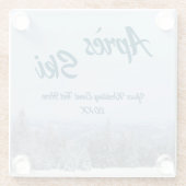 スノーマウンテンフォレストアプレーススキ結婚ーズイベント ガラスコースター (裏面)