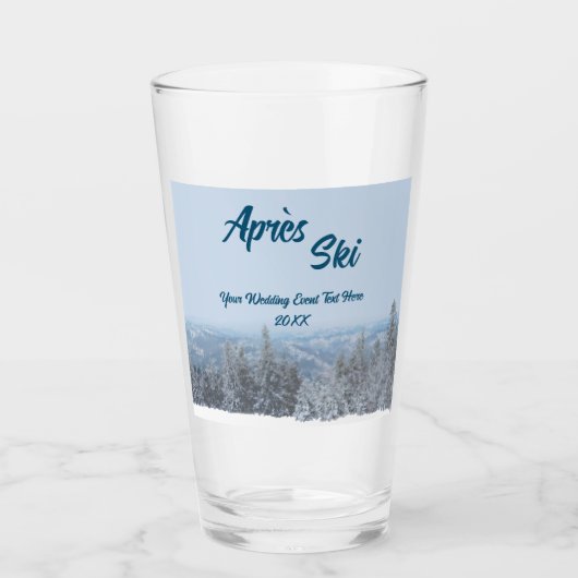 スノーマウンテンフォレストアプレーススキ結婚ーズイベント タンブラーグラス (正面)