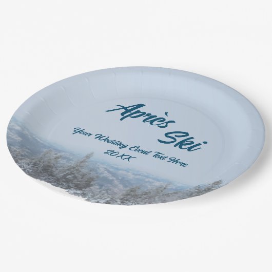 スノーマウンテンフォレストアプレーススキ結婚ーズイベント ペーパープレート (アングル)