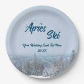 スノーマウンテンフォレストアプレーススキ結婚ーズイベント ペーパープレート (正面)