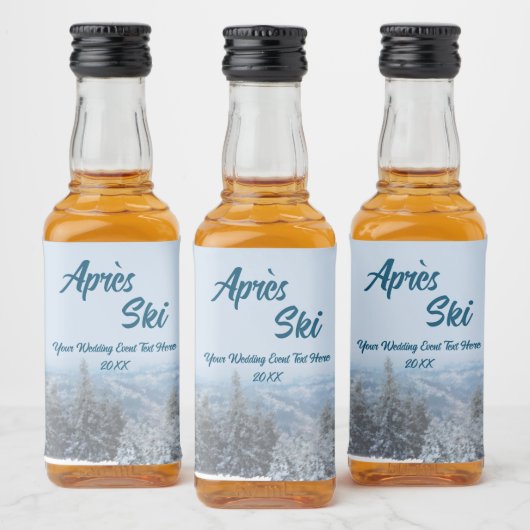 スノーマウンテンフォレストアプレーススキ結婚ーズイベント リキュールボトルラベル (ボトル)
