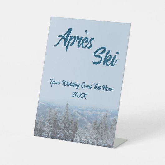 スノーマウンテンフォレストアプレーススキ結婚ーズイベント 台座サイン (正面)