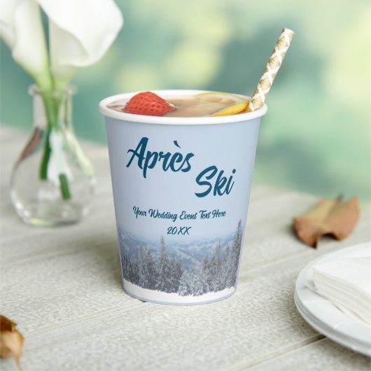 スノーマウンテンフォレストアプレーススキ結婚ーズイベント 紙コップ (インサイチュ)