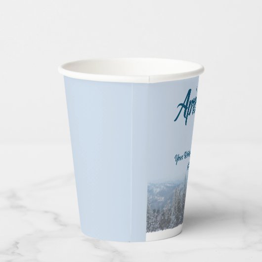 スノーマウンテンフォレストアプレーススキ結婚ーズイベント 紙コップ (右)