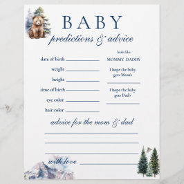 スノーマウンテンベアーアドベンチャー予測アドバイス チラシ