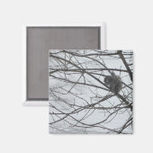 スノーマグネットのリス マグネット (正面/裏面)