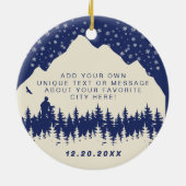 スノーマスコロラド州旗マウンテンスキー土産 セラミックオーナメント (裏面)