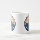 スノーマスコロラド州旗レトロサンセットスキーおみやげ コーヒーマグカップ (中央)