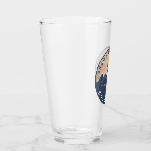 スノーマスコロラド州旗レトロサンセットスキーおみやげ タンブラーグラス (右)