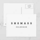 スノーマスコロラド ポストカード (正面/裏面)