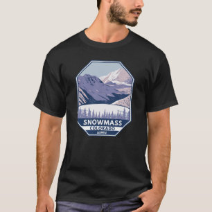 スノーマススキーエリアウィンター《植物》アスペンコロラド Tシャツ