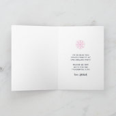 スノーマッチありがとう | ウィンター ワンダーランド カード (内部)