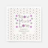 スノーマッチ・ラブ ウェディングイベント スタンダードカクテルナプキン (正面)