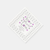 スノーマッチ・ラブ ウェディングイベント スタンダードカクテルナプキン (角)