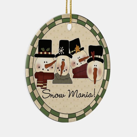 スノーマニア雪だるまキープサケオーナメント セラミックオーナメント (右)