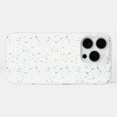 スノーマンとスノーフレークのシームレスなパターン Case-Mate iPhoneケース (裏面 (横))