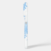 スノーマンとスノーフレークのシームレスなパターン Case-Mate iPhoneケース (裏面 / 左)