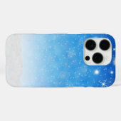 スノーマンとスノーフレークのシームレスなパターン Case-Mate iPhoneケース (裏面 (横))