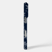 スノーマンとスノーフレークのシームレスなパターン Case-Mate iPhoneケース (裏面 / 右)