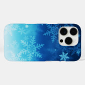 スノーマンとスノーフレークのシームレスなパターン Case-Mate iPhoneケース (裏面 (横))