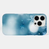 スノーマンとスノーフレークのシームレスなパターン Case-Mate iPhoneケース (裏面 (横))