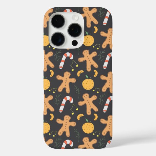 スノーマンとスノーフレークのシームレスなパターン Case-Mate iPhoneケース (裏面)