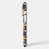 スノーマンとスノーフレークのシームレスなパターン Case-Mate iPhoneケース (裏面 / 左)