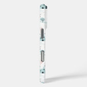 スノーマンとスノーフレークのシームレスなパターン Case-Mate iPhoneケース (裏面 / 右)