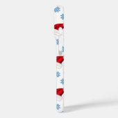 スノーマンとスノーフレークのシームレスなパターン Case-Mate iPhoneケース (裏面 / 左)