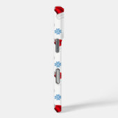 スノーマンとスノーフレークのシームレスなパターン Case-Mate iPhoneケース (裏面 / 右)