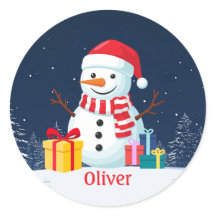 スノーマンのキュートなクリスマスパーソナル化ホリデー