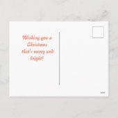 スノーマンのホリデー ワゴン シーズンポストカード (裏面)