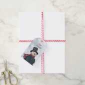 スノーマンギフトタグ ギフトタグ (より糸付き)