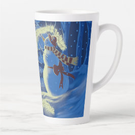 スノーマンクリスマスラテマグ カフェラテマグ