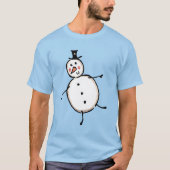 スノーマンクリスマス Tシャツ (正面)