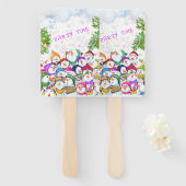 スノーマンズクリスマスハンドファンギフト ハンドファン (正面&裏面)