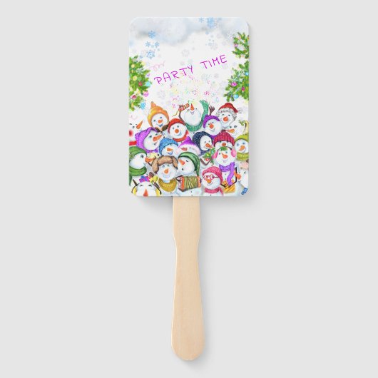 スノーマンズクリスマスハンドファンギフト ハンドファン (裏面)