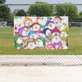 スノーマンズクリスマスバナーパーティープレゼント 横断幕 (インサイチュ)