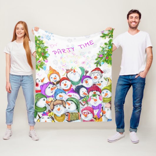 スノーマンズクリスマスフリースブランケットプレゼント フリースブランケット (インサイチュ)