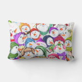 スノーマンズクリスマスランバー枕ギフト ランバークッション (裏面)