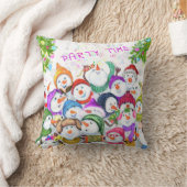 スノーマンズクリスマス装飾用クッションプレゼント クッション (ブランケット)