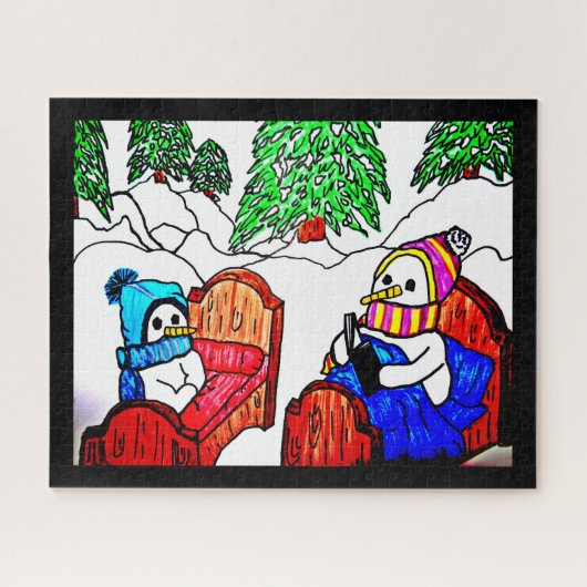 スノーマンズベッドタイムストーリー ジグソーパズル (横)