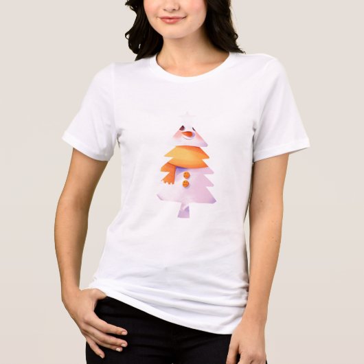 スノーマンツリー パステル トライブレンドＴシャツ (正面)