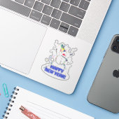 スノーマンハッピーニューイヤー   シール (ノートパソコンとiPhone)