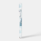 スノーマンパターン iPhone 15ケース (左側面)