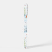スノーマンパターン iPhone 15ケース (右側面)