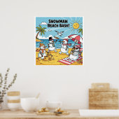 スノーマンビーチバッシュ ポスター (キッチン)