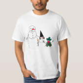 スノーマンファミリーのハロウィン Tシャツ (正面)